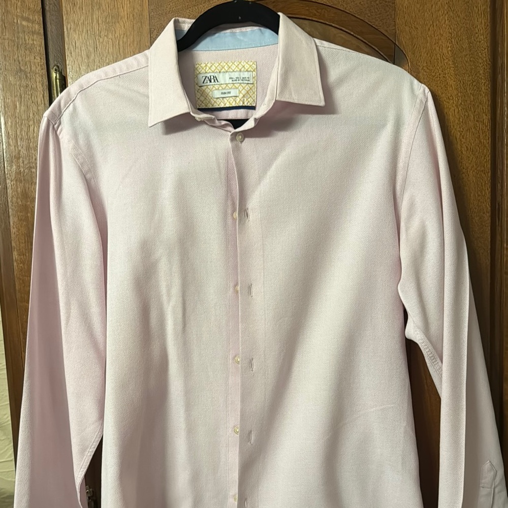 Zara Pink Button-Up Shirt